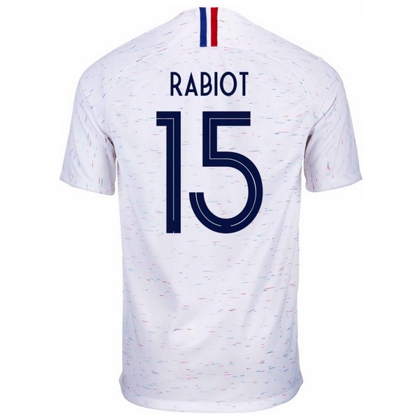 Camiseta Francia 2ª Rabiot 2018 Blanco